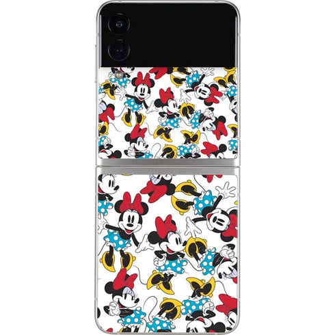 Disney Minnie Mouse Rockin Minnie Pattern Galaxy Z Flip4 5G Skin